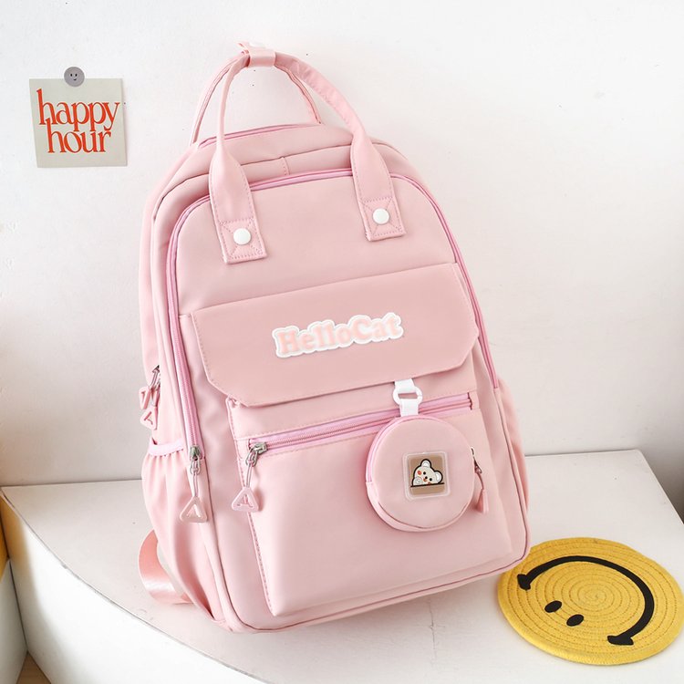 日系学院风高中初中大容量书包女中学生少女双肩包电脑旅行背包男