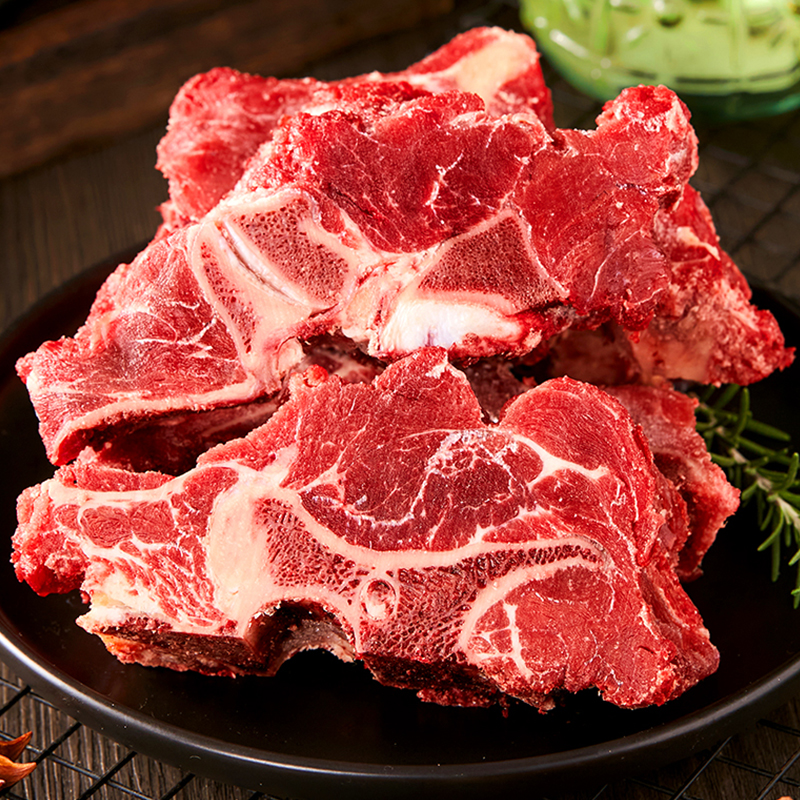 原切牛脊骨 贴骨牛肉牛蝎子牛脖骨带筋带肉牛骨头送料包顺丰包邮