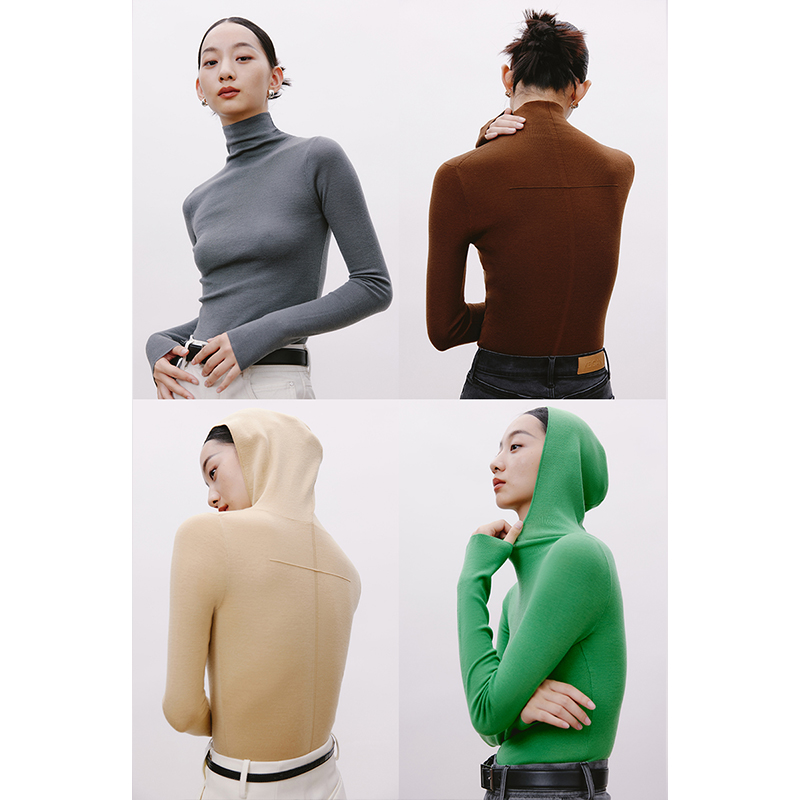 开间/后十字打底王 BIELLA德国160s黄金羊毛TEC可水洗针织打底衫