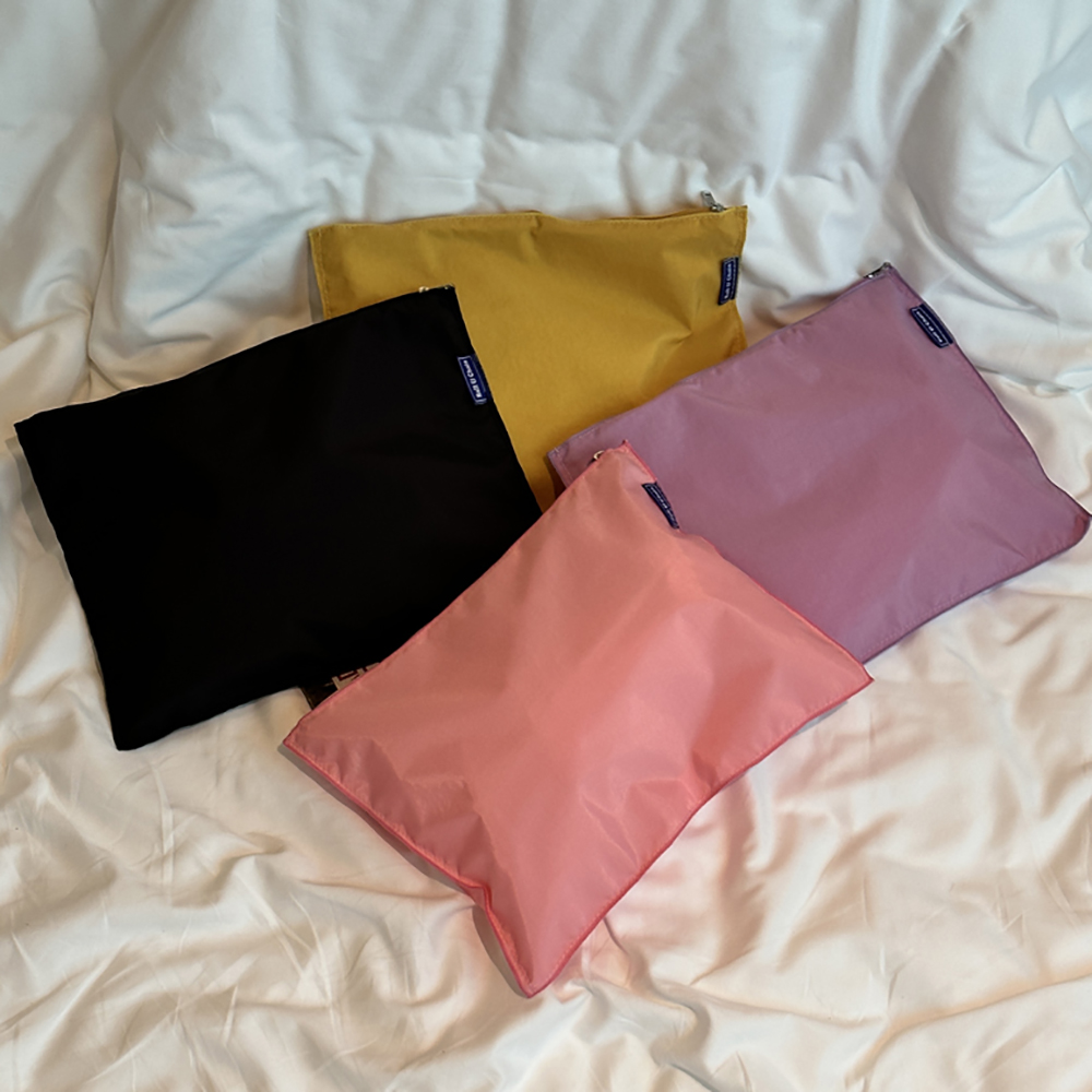 刺绣环保袋包包拉链内胆包收纳整理尼龙大学生日常通用