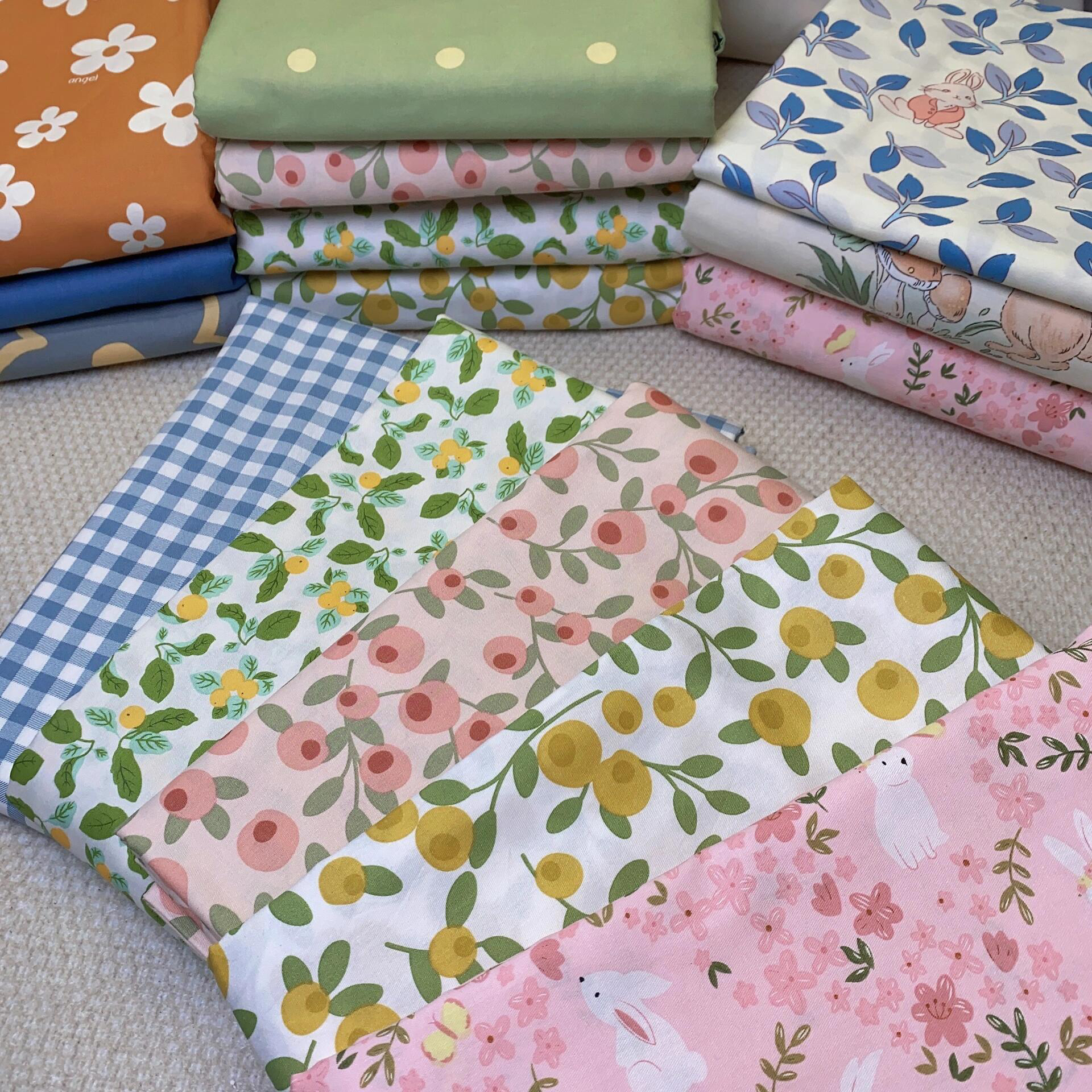 E星暖家纺斜纹纯棉瑕疵布头（没有运费险，介意勿拍）