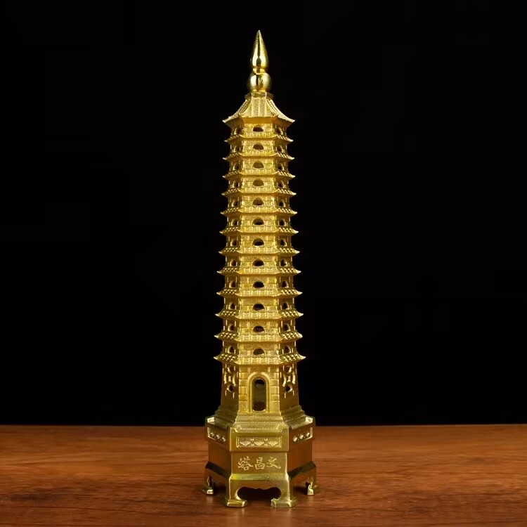 黄铜文昌塔书房书桌玄关摆件