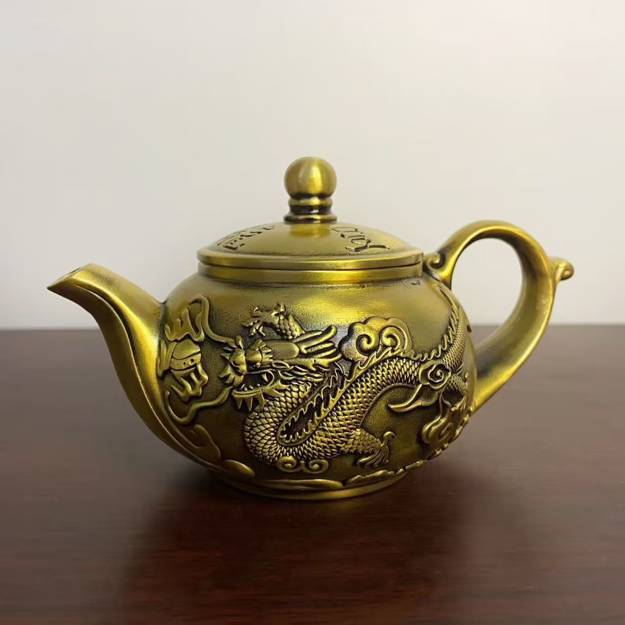 龙凤呈祥茶壶摆件家居客厅装饰品