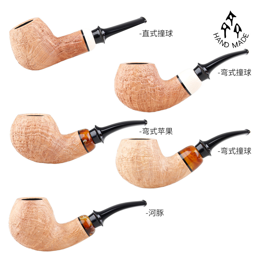 齐国斌工作室运动系列烟斗手工石楠木烟斗自由式进口男士入门专用