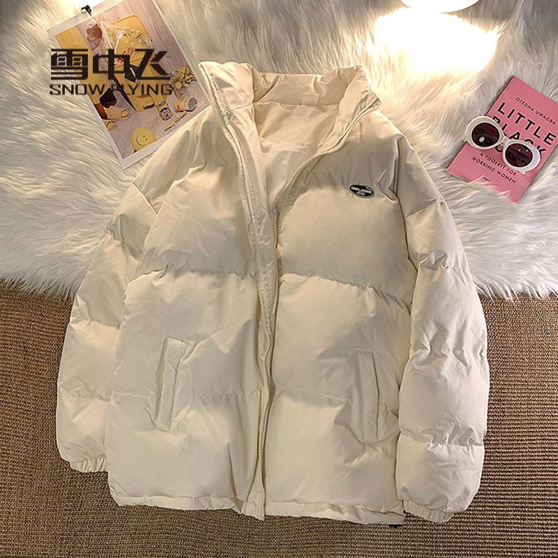 雪中飞羽绒服羽服2023年新款女潮ins冬季韩版宽松短款面包服袄加