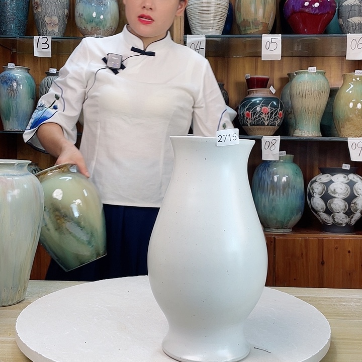 摆件微瑕2715 景德镇手工陶瓷艺术品花瓶