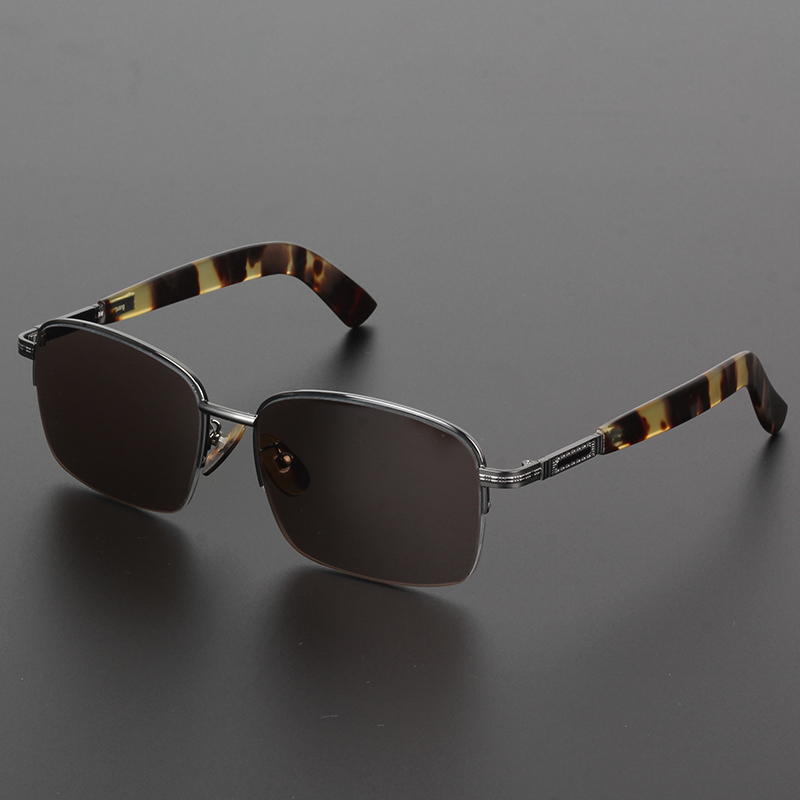 东海老石头半框帽帽高档水晶石头眼镜清凉养目开车太阳镜正品墨镜