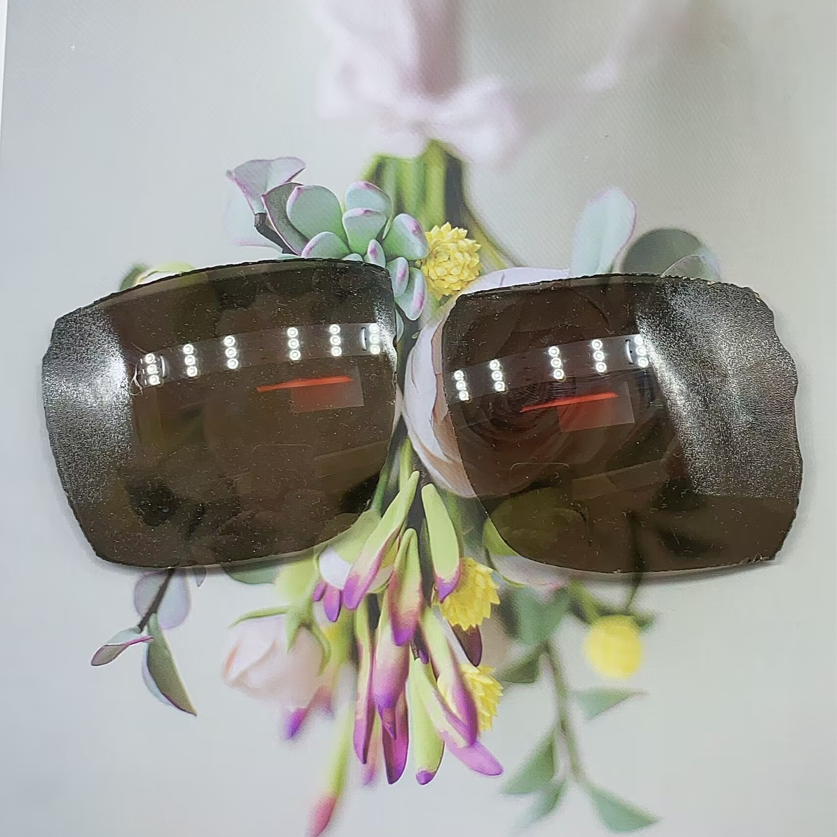 直播间相中的款式水晶眼镜石头镜开车太阳镜