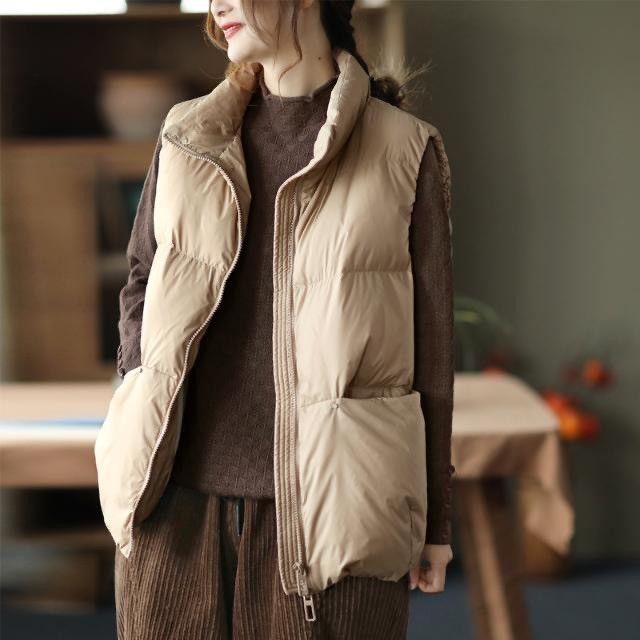 波司豋羽绒服服马甲女2022秋冬韩版宽松百搭背心坎肩马夹短外套大