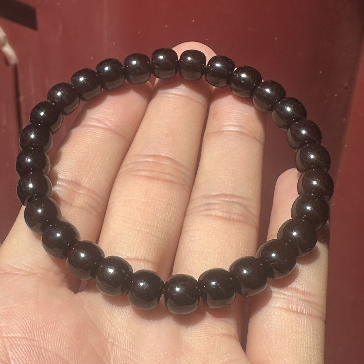 【阿钰推荐】LY75115-椰蒂老型黑金单圈手串-尺寸7+mm-7+mm