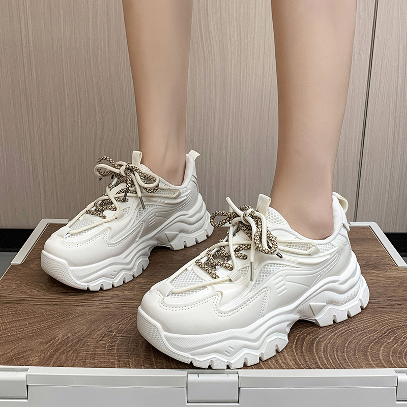 老爹鞋女2023秋季新款ins潮百搭休闲运动鞋跑步厚底增高女鞋冬季
