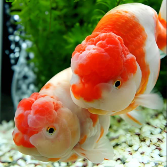 兰寿金鱼漂亮观赏鱼