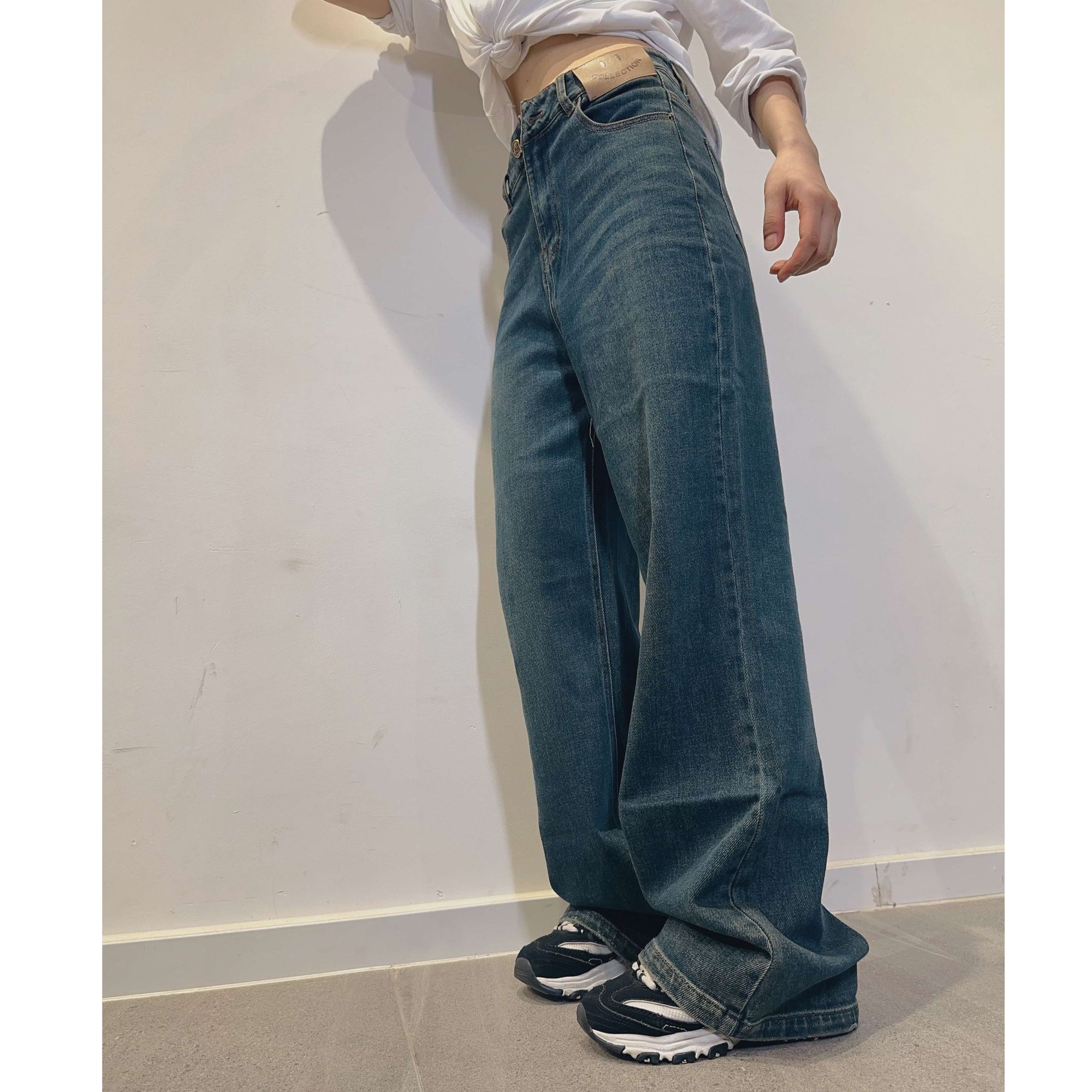 茂茂与洋洋【直筒牛仔裤】宝藏神裤~秋款百搭直筒宽松拖地女牛仔裤
