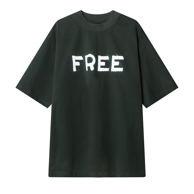 潮牌-TCH潮牌轻奢字母烫钻黑色休闲长款时尚短袖T恤S69C106018