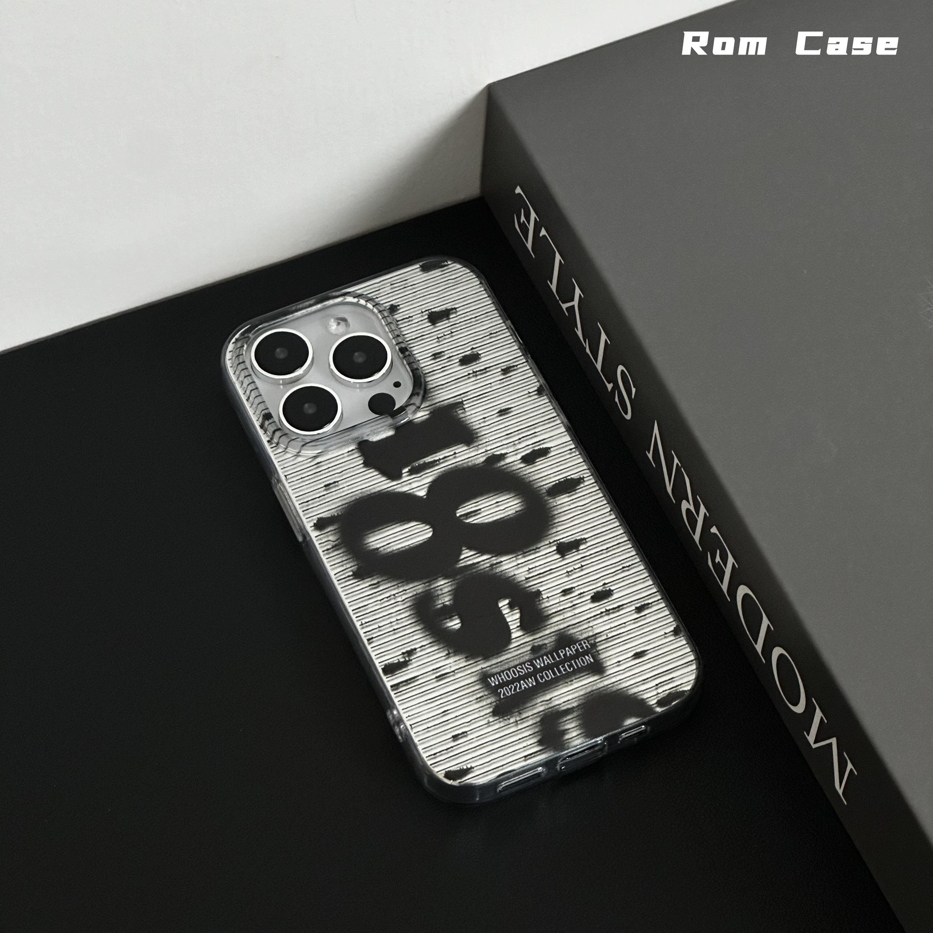  手机壳双层imd适用苹果17PRO/16黑色8号防摔13高级ins男生烫银壳