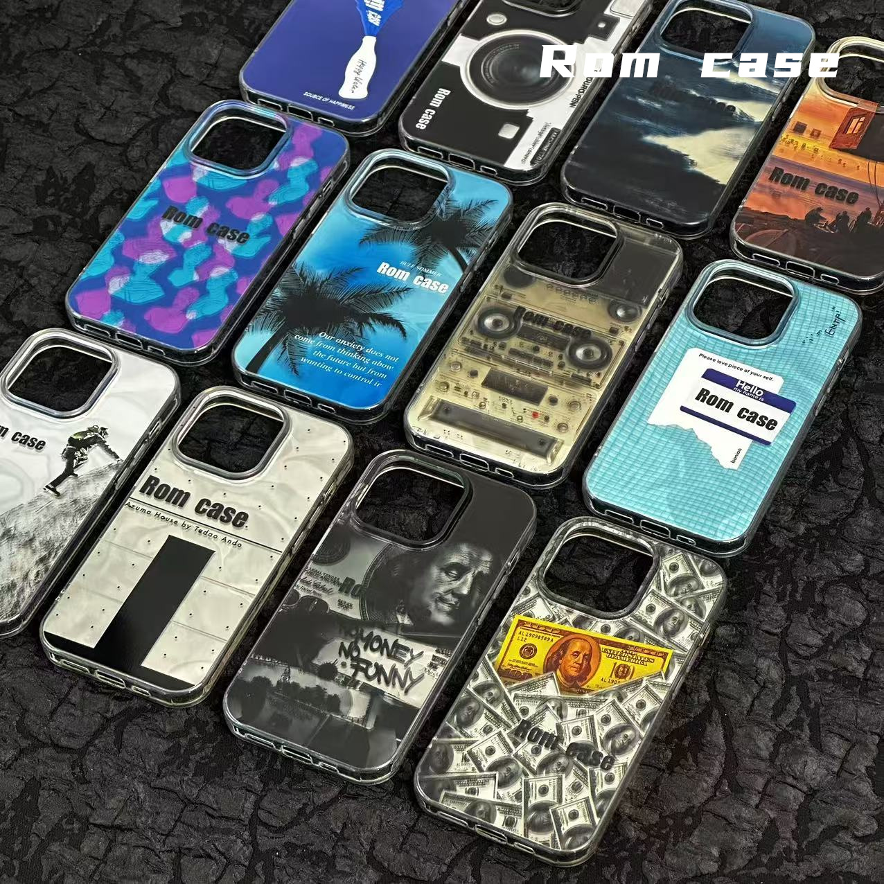 手机壳双层imd16PRO/15Rom艺术合集防摔高级感13小众12潮流绸缎纹