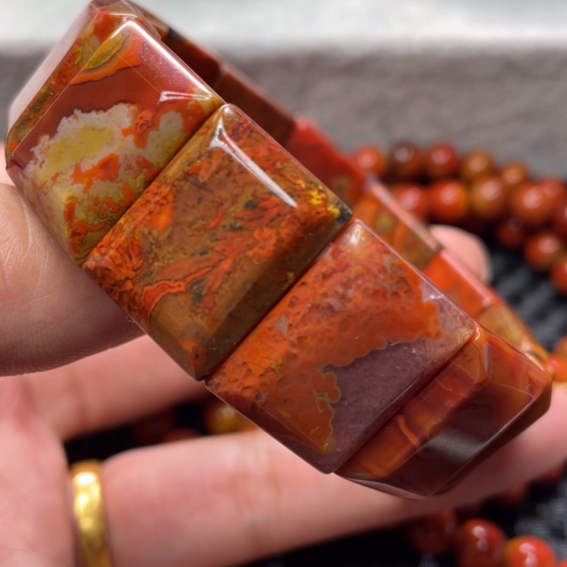 【闪购商品】玛瑙/玉髓手链未镶嵌突*突