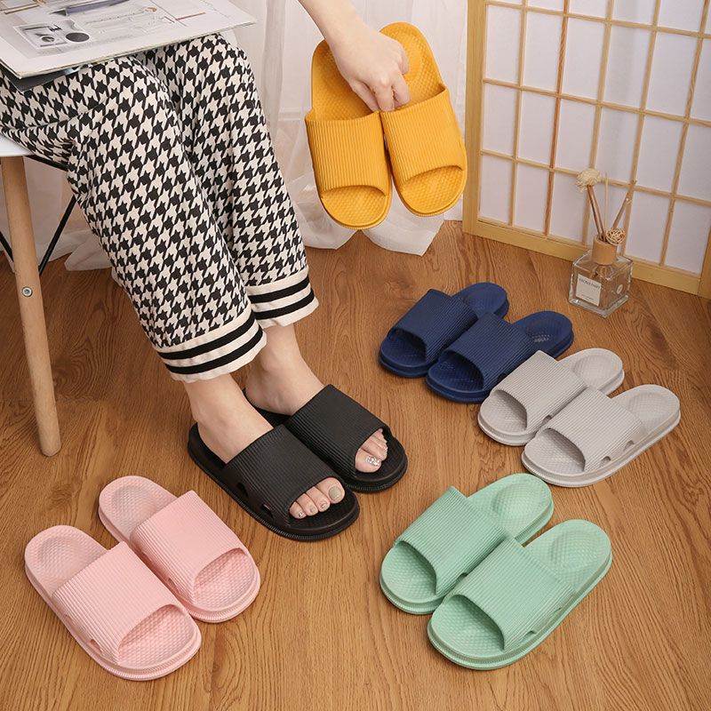 拖鞋室内家居踩屎感厚底防滑防臭夏男生女士情侣浴室洗澡沙滩凉拖