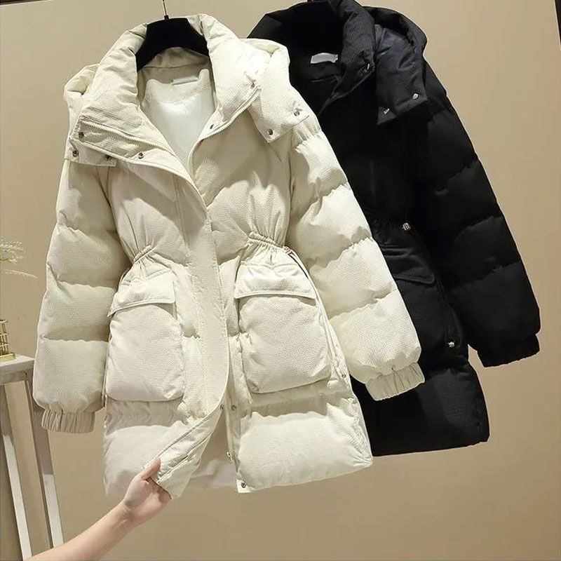 羽绒衣2024冬季新款羽绒棉服女韩版时尚收腰显瘦棉衣加厚棉袄外套