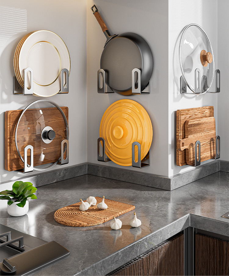 勿拍孤品-厨房卧室客厅收纳架炒锅收纳汤锅收纳架锅盖收纳架