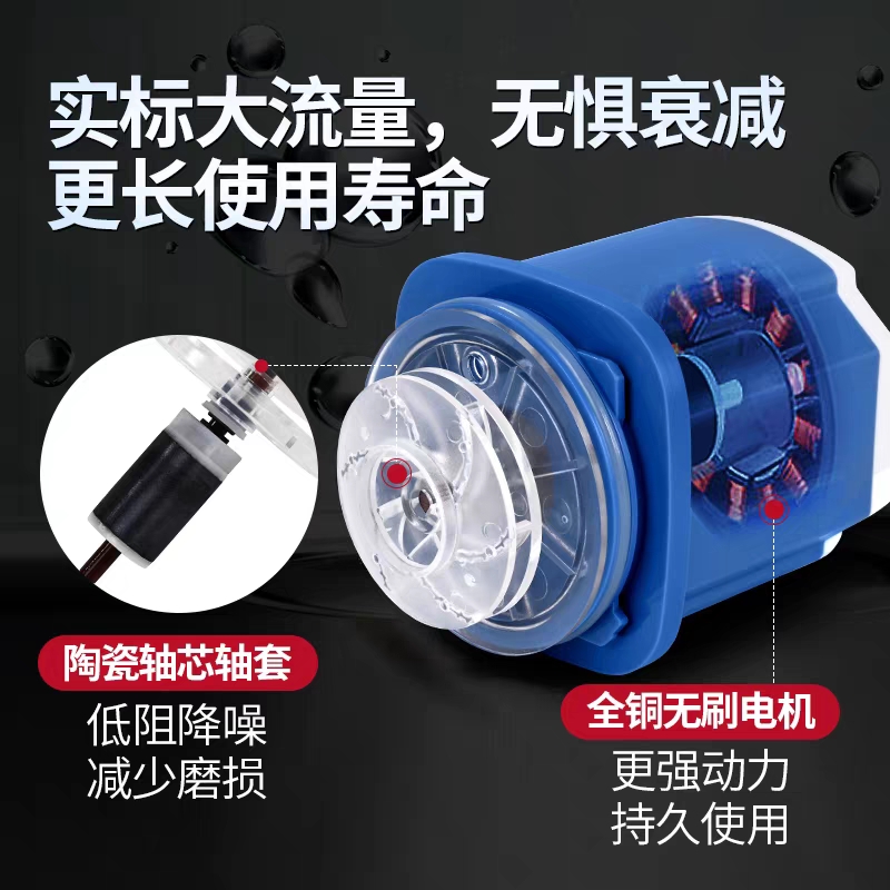 光特亿变频潜水泵鱼缸水族箱P2实时超安静循环过滤底滤陆用节能