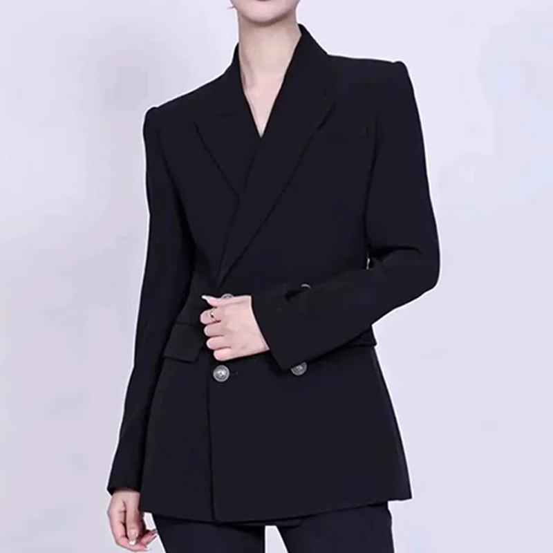 商场同款2025秋季新款西装外套气质职业百搭双排扣上衣女5400773