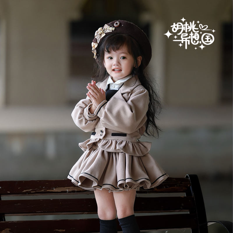 【年中秋冬款清仓】包含微瑕   摩卡英式学院风套装