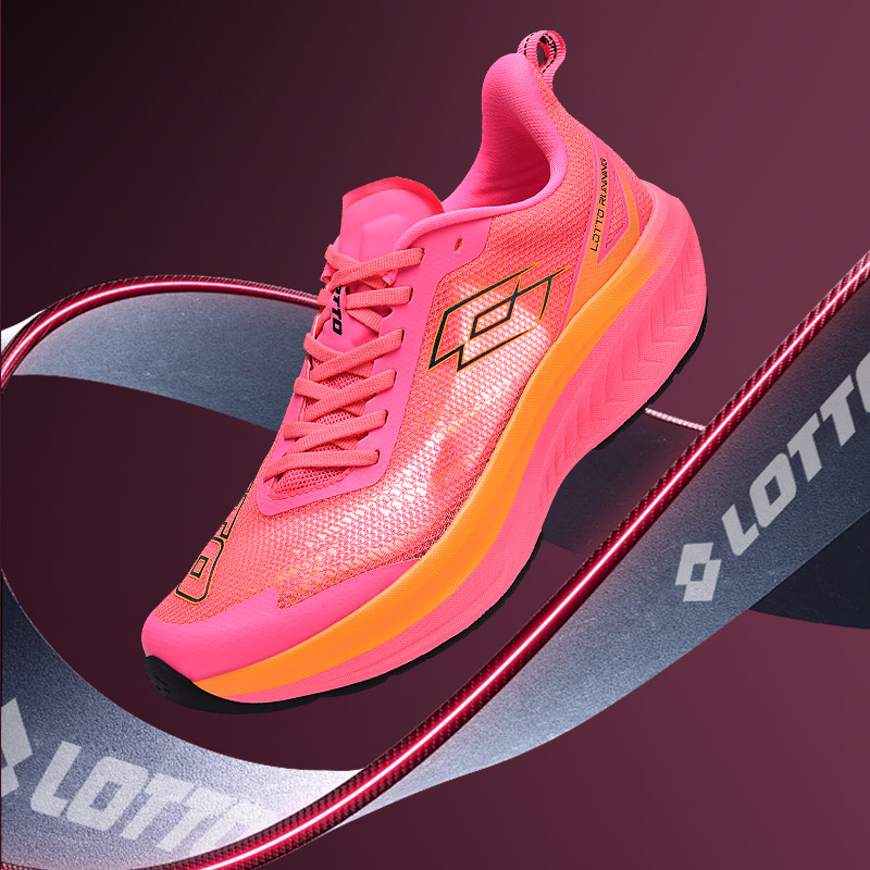 LOTTO/乐途麒速PRO减震跑步鞋全掌碳板马拉松透气夏季网面鞋1080