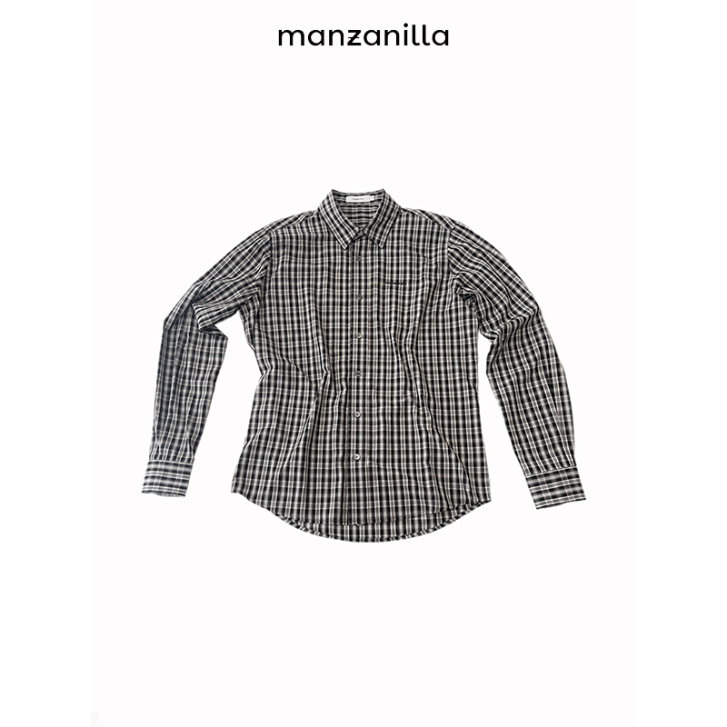 manzanilla 刺绣格子衬衫24早秋新品设计师款AC24130074
