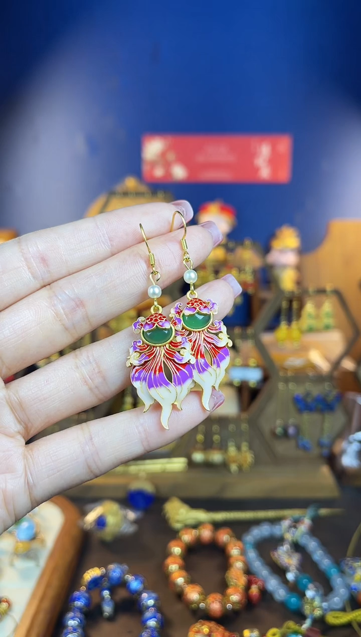 【闪购商品】177号金玉满堂耳钩