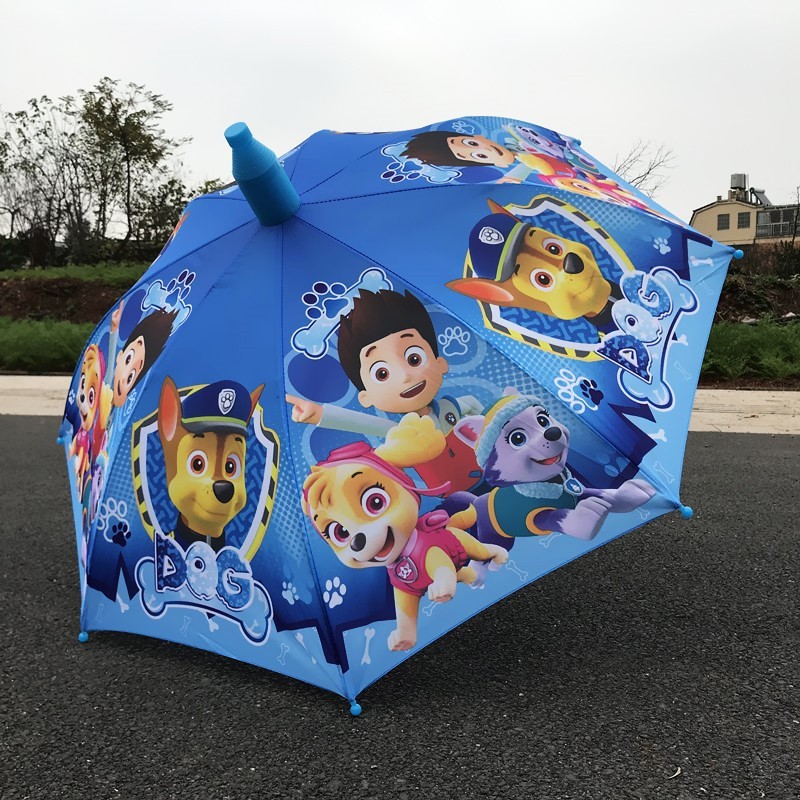 汪汪队雨伞带防水套幼儿园儿童男孩小学生长柄卡通自动晴雨具