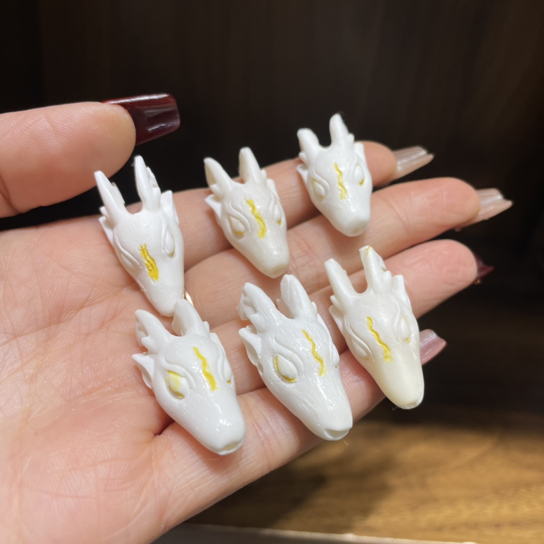根付鹿头三通 手链手串配件配饰手作手工