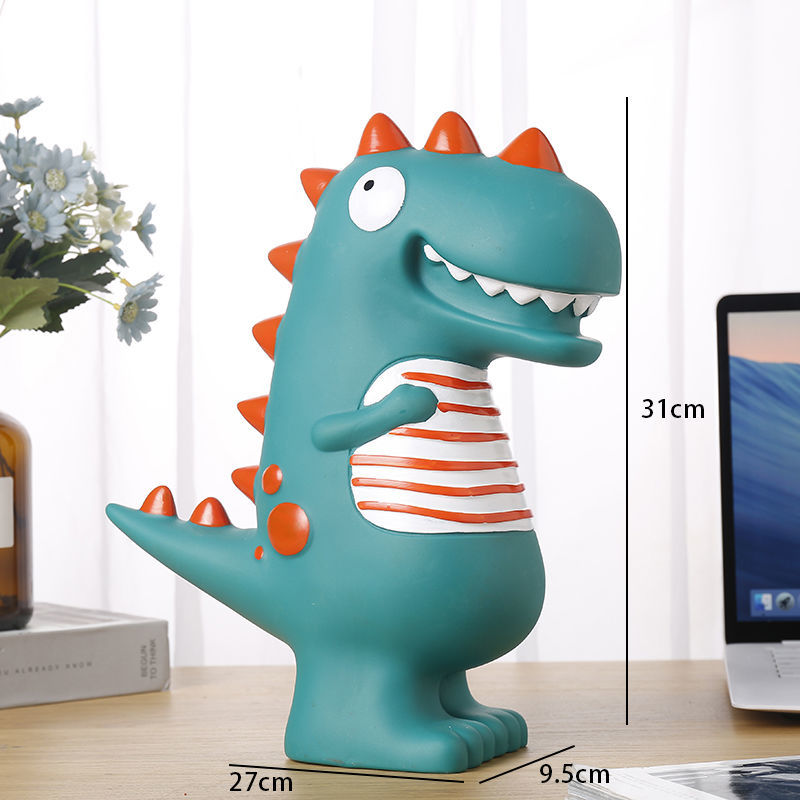 超大号恐龙搪胶存钱罐创意新款卡通恐龙储蓄罐儿童存钱罐生日礼物