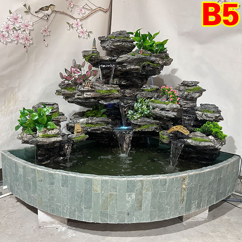 厂家直销直角位鱼池假山流水喷泉造景观庭院花园天然原真石头摆件