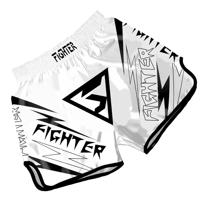 新款泰拳散打搏击裤UFC拳击短裤男女高弹格斗裤衩MMA训练服装定制