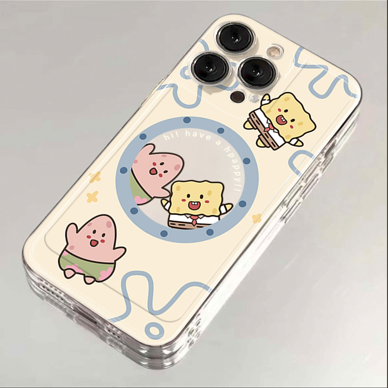 镂空派大星苹果15手机壳iphone14promax高级13硅胶12透明11全包XS