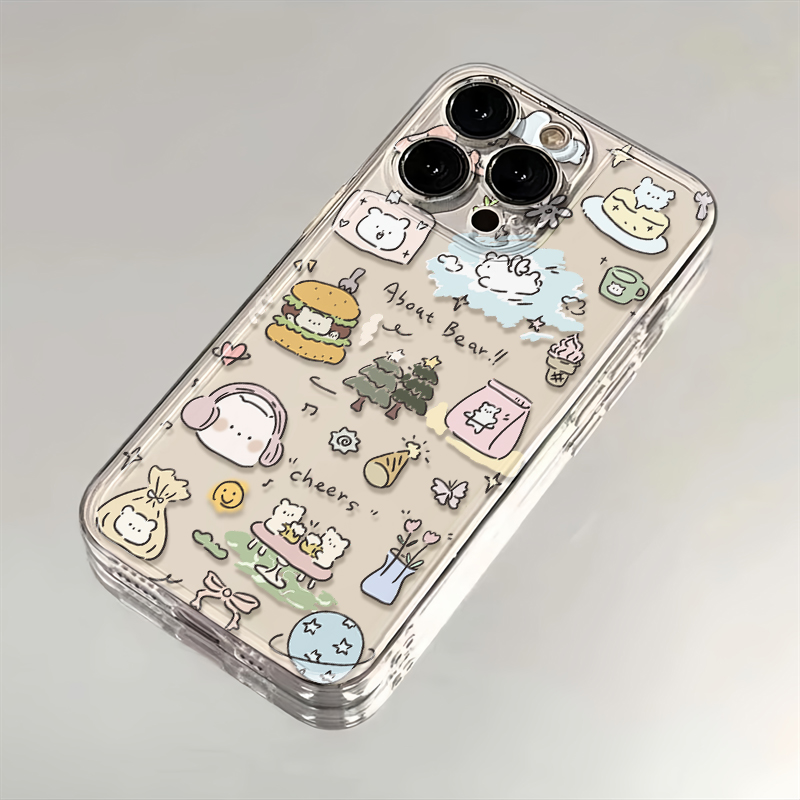 卡通小狗iPhone15ProMax手机壳苹果14PRO透明13硅胶12 11全包xsxr