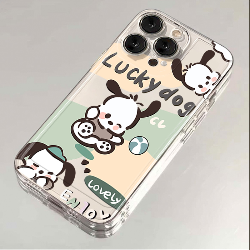 幸运帕恰狗苹果15手机壳iphone14promax高级13硅胶12透明11全包XS