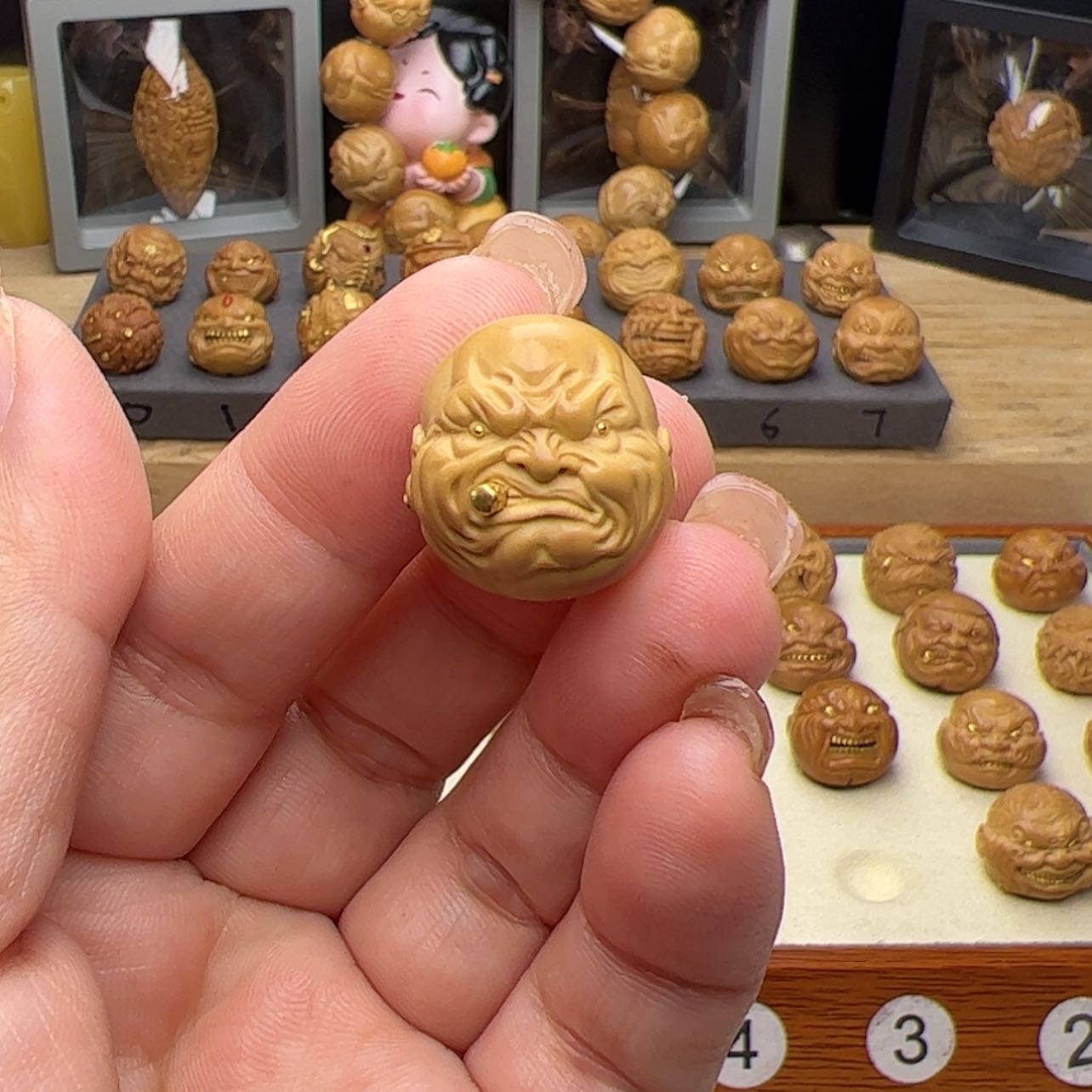 【闪购商品】猴头核桃吊坠你****武猴头