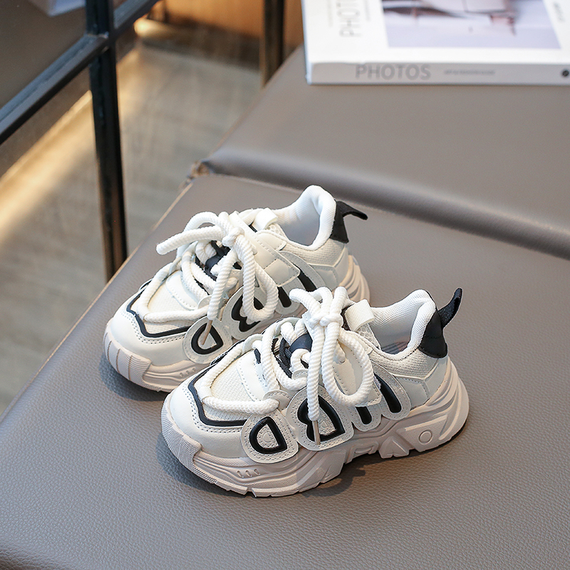 女童棉鞋儿童运动鞋2025秋冬季新款软底女童男童老爹鞋超轻跑步鞋