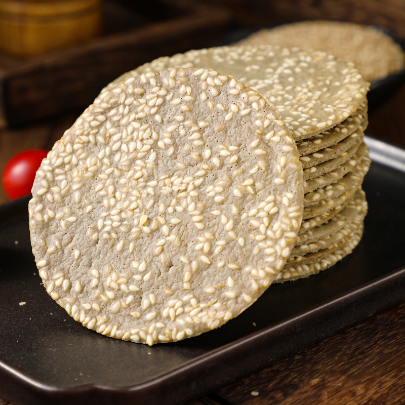 【买1斤送1斤】无蔗糖荞麦山药代餐粗粮营养饼干手工烘焙非油炸薄脆