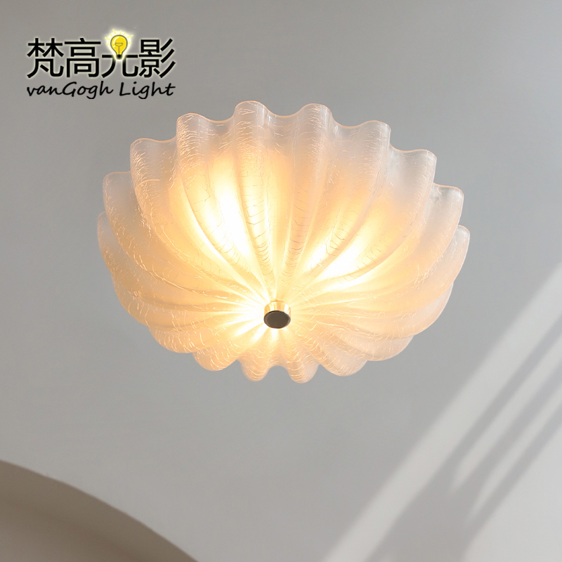梵高光影穆拉诺玻璃吸顶灯  现代法式美式卧室入户衣帽间灯具