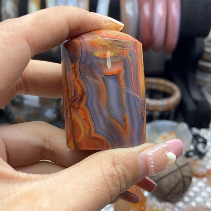 【闪购商品】玛瑙/玉髓摆件未镶嵌明**影
