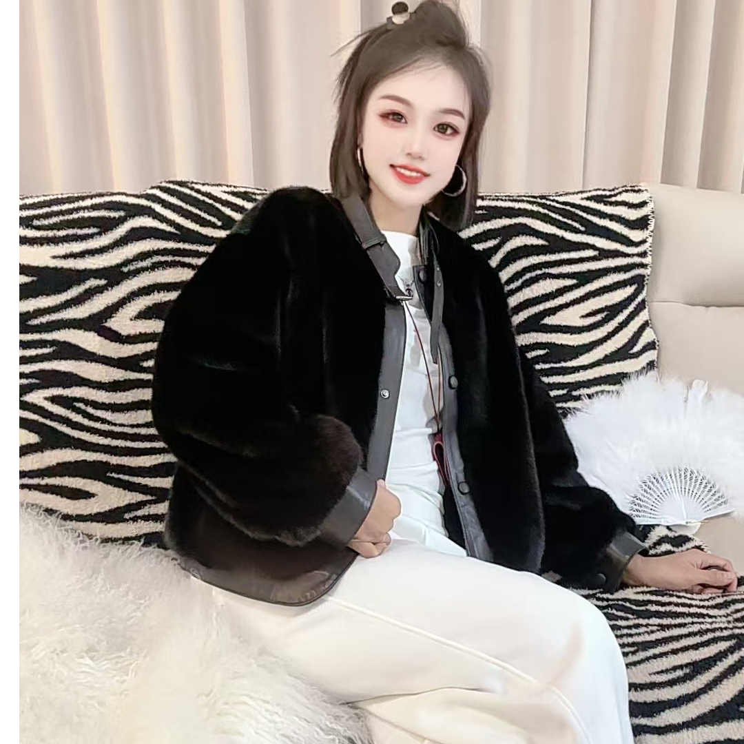 设计师款新款全貂时尚外套