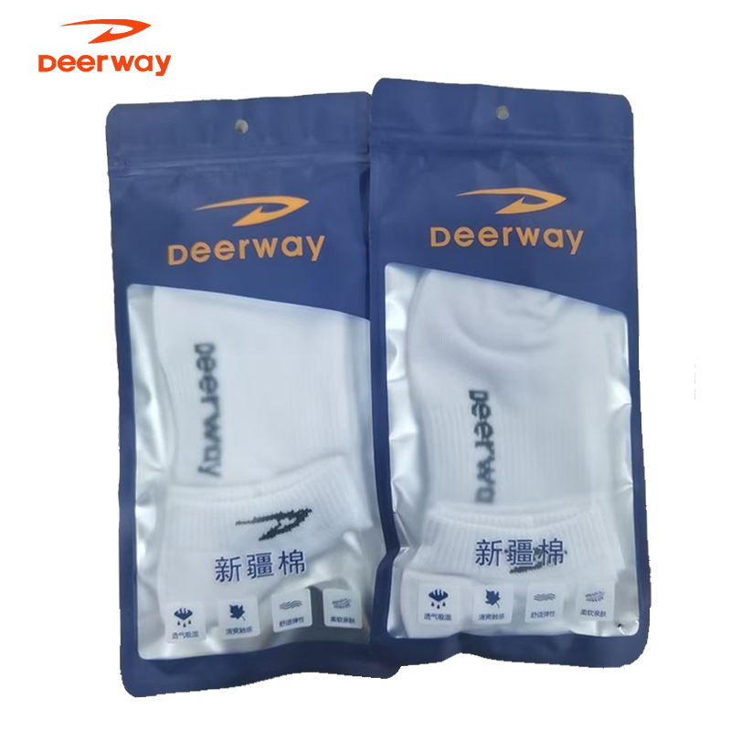 德尔惠白色袜子时尚柔软舒适亲肤薄荷曼波袜子。