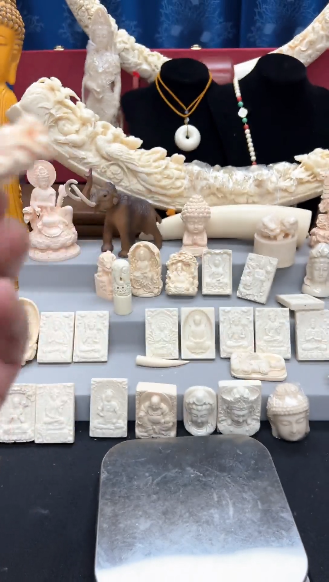 【闪购商品】骨瓷摆件万年冰层文玩龙牙盘碗