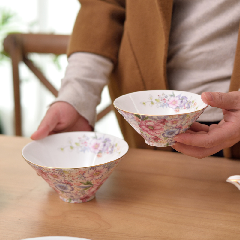 你好兔小姐（秘密花园）高骨瓷5英寸米饭碗家用碗盘餐具陶瓷瓷器