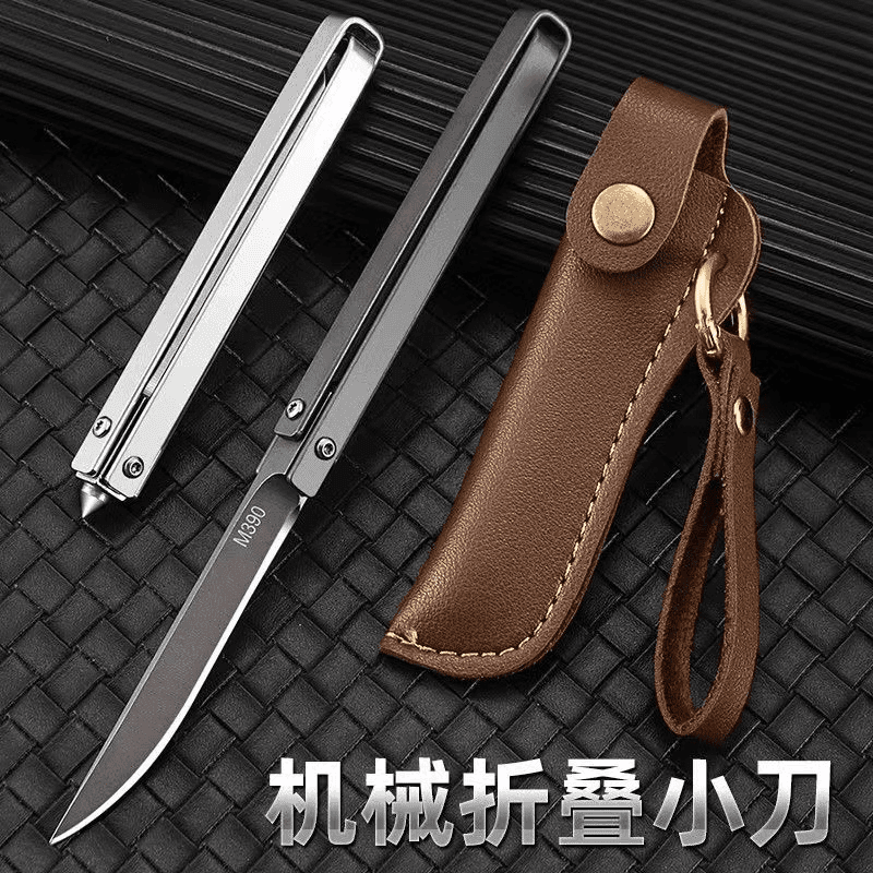 新款折叠机械旋转小刀创意旋转水果刀户外便携迷你锋利多功能小刀