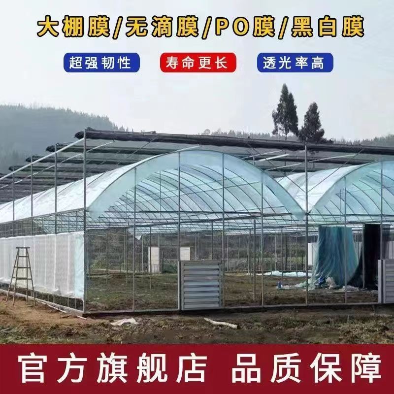 进口消雾PO膜大棚塑料膜无滴膜透明加厚塑料布农用养殖蔬菜保温膜