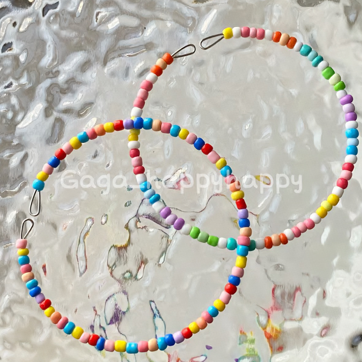 非金属玻璃手链 普通米珠手链9条-卡灯牌➕送1条